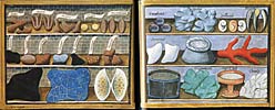 medieval illustration shows sources of pigments