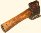 ancient hammer used for pounding gold into gold leaf